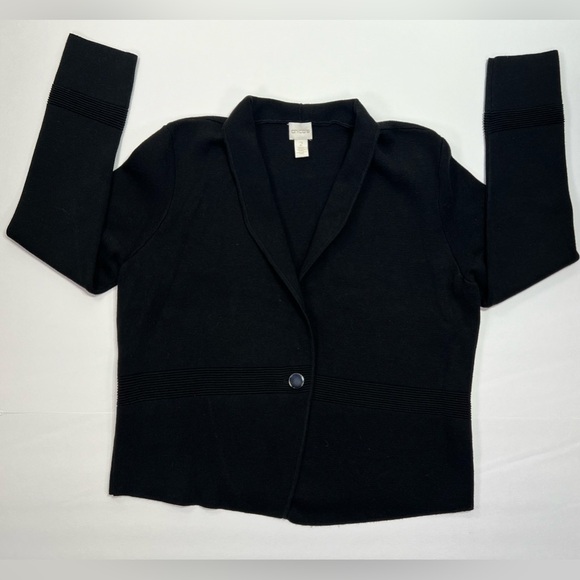Chico’s Button Front Cardigan - size 2 (L/12) - Picture 1 of 11